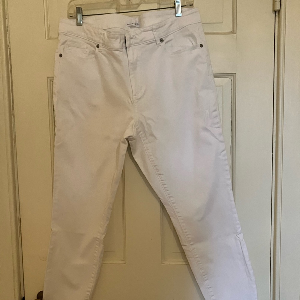 Loft White Jeans